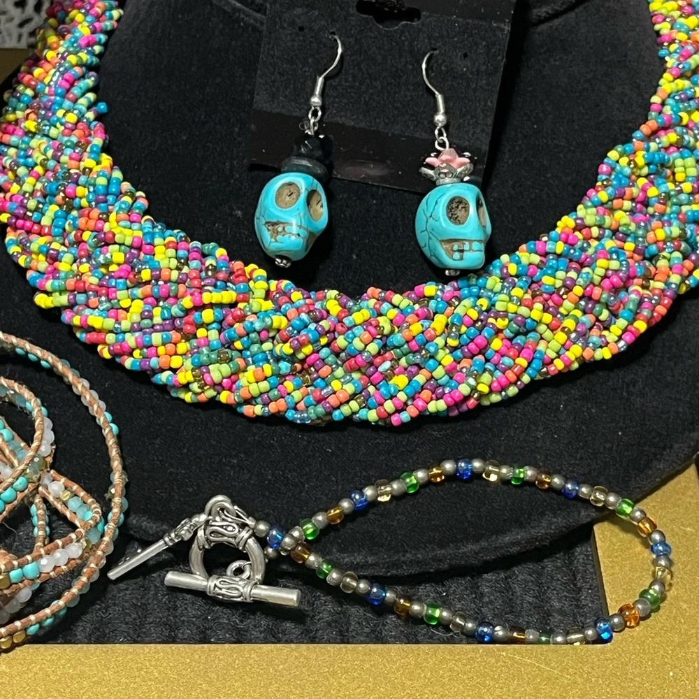 Turquoise and Silver Jewelry Lot - Picture 7 of 13